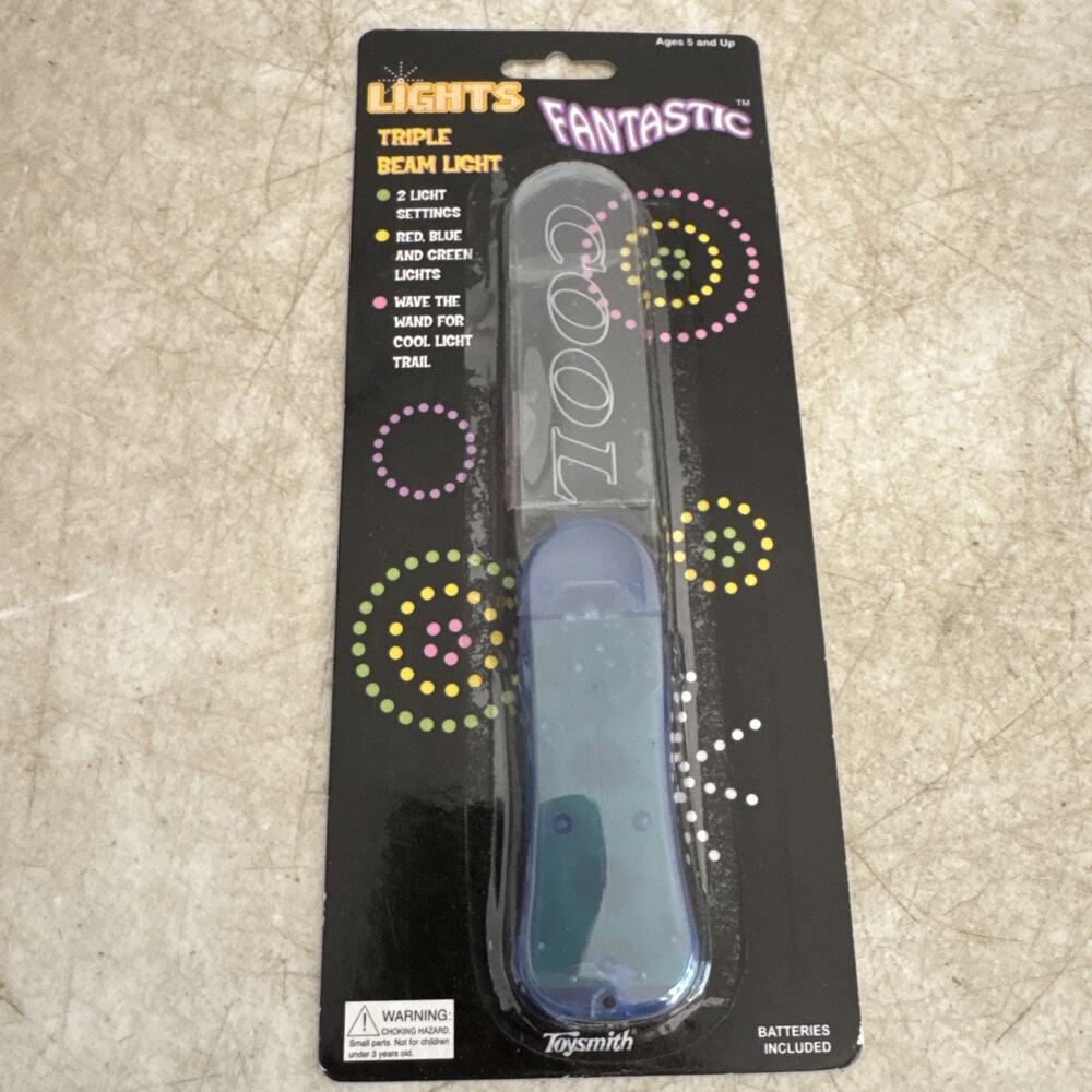 Toy Smith Fantastic Triple Beam Light Lights Red Blue & Green Lights